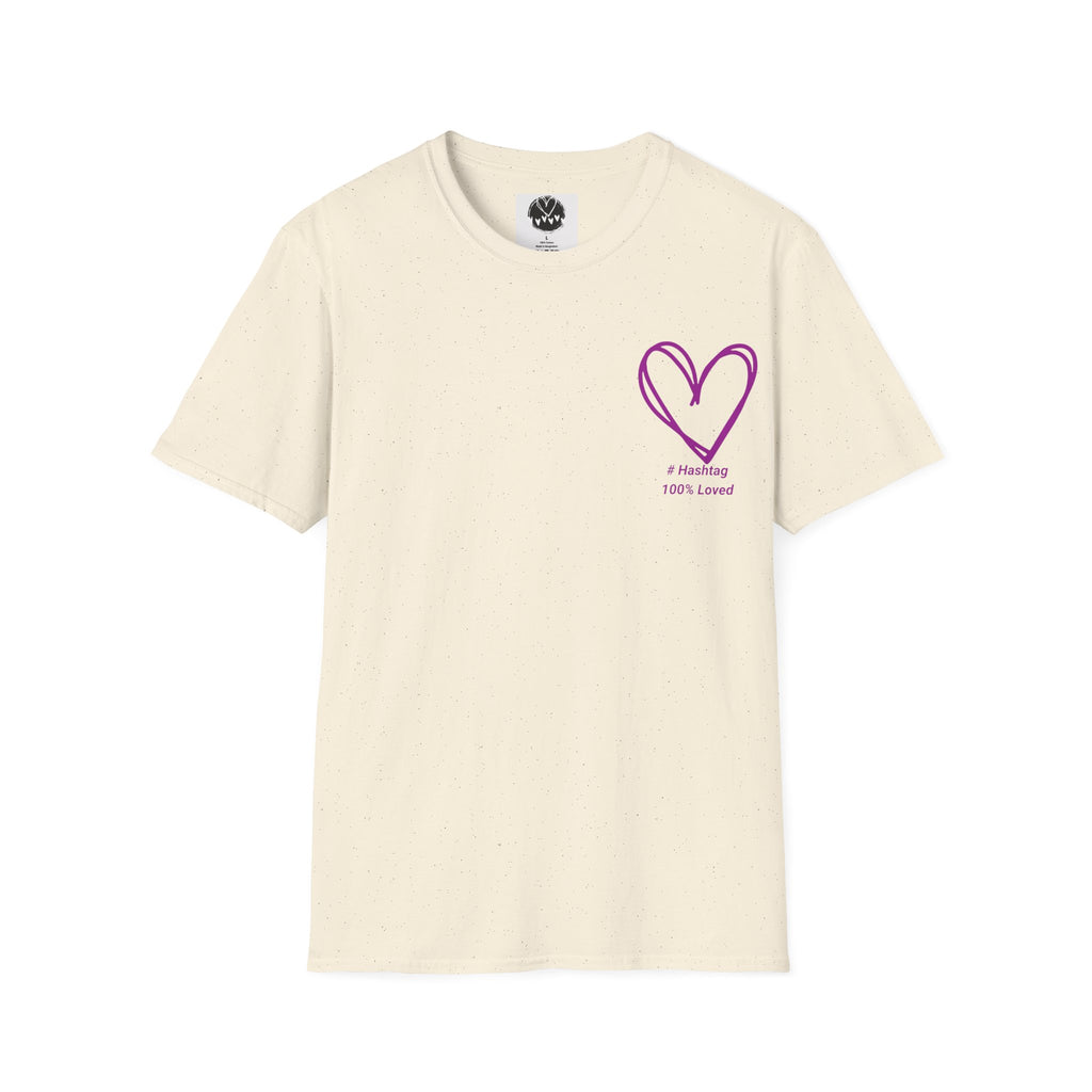 Purple Heart Tee | 100% Love Chest Design | Heart2Heart