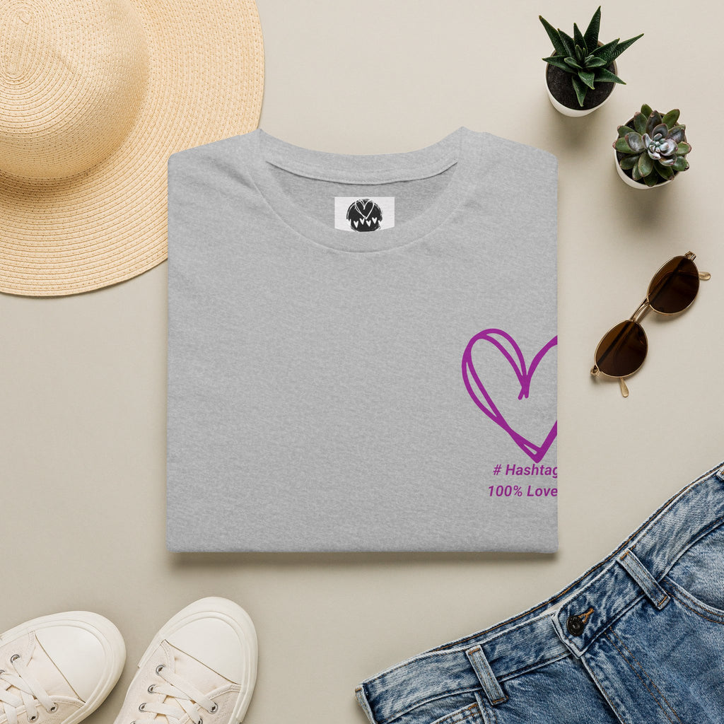 Purple Heart Tee | 100% Love Chest Design | Heart2Heart