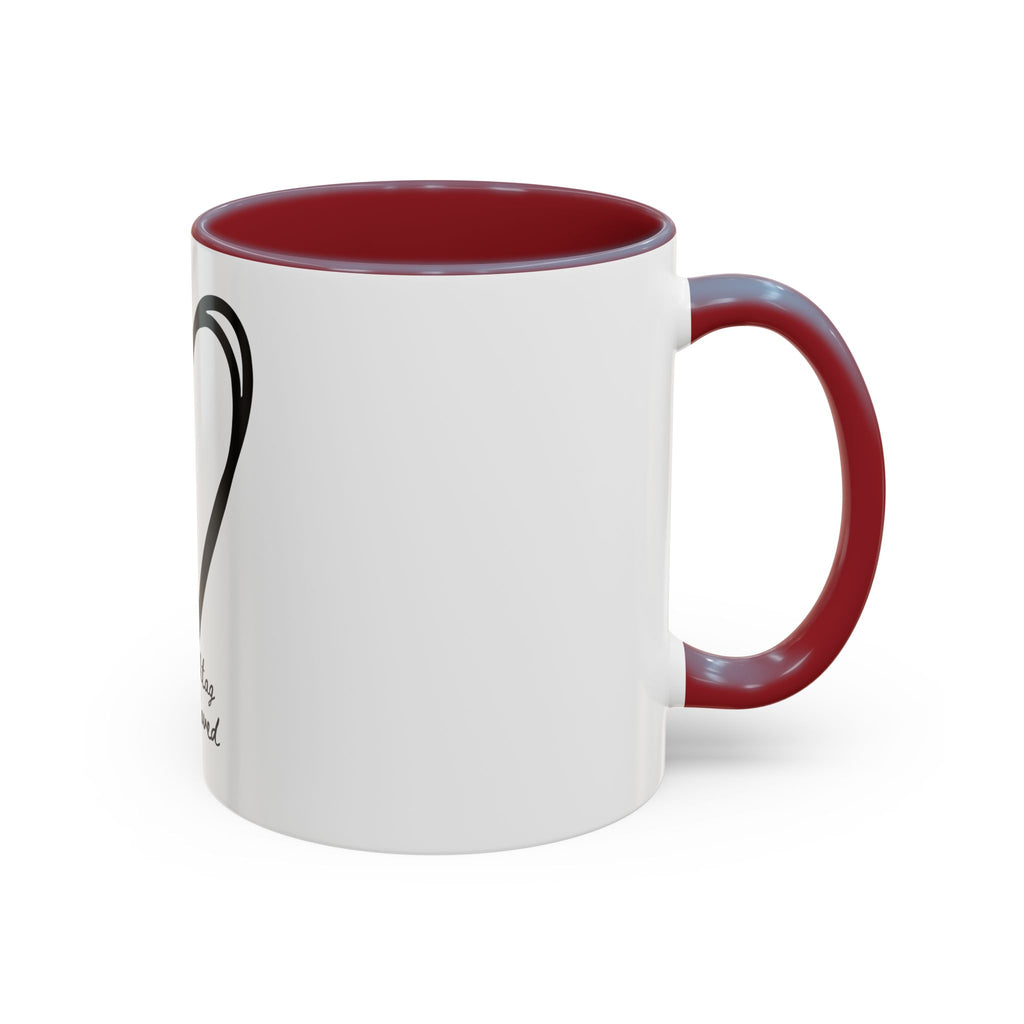 "Pure Love" Ceramic Mug — Black Sketch Heart (11oz & 15oz)