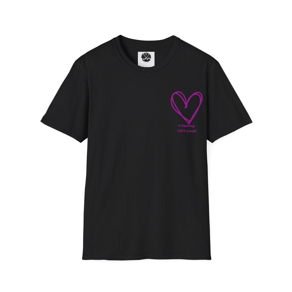 Purple Heart Tee | 100% Love Chest Design | Heart2Heart