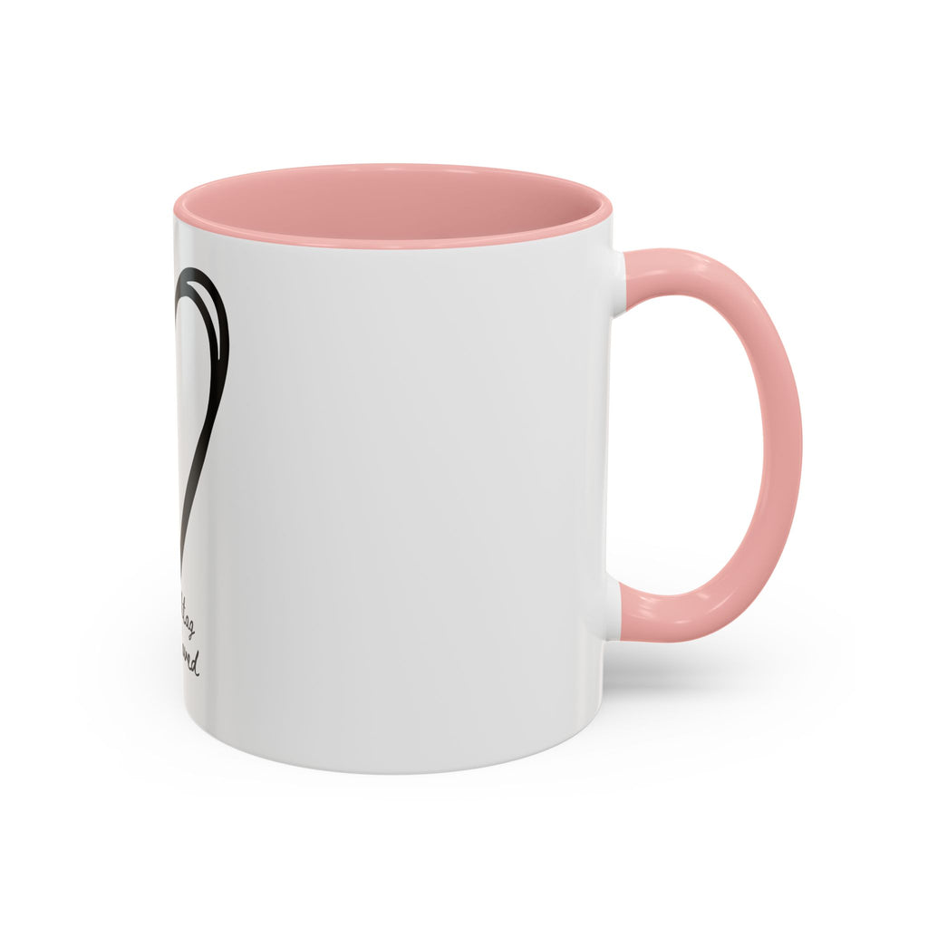 "Pure Love" Ceramic Mug — Black Sketch Heart (11oz & 15oz)