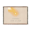 Abstract Sunrise Illustration Woven Blanket | Cozy Throw with Fringe