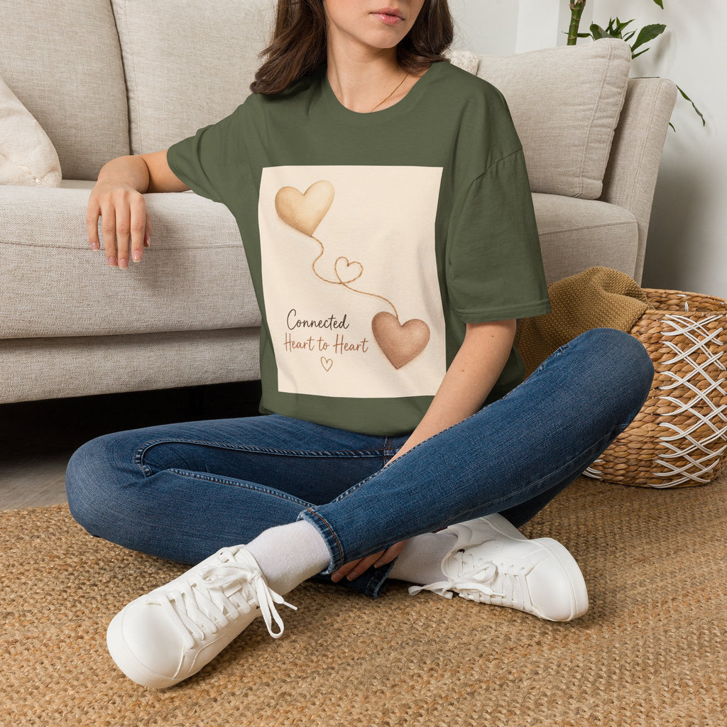 Connected Hearts heart design T-Shirt | love balloon illustration