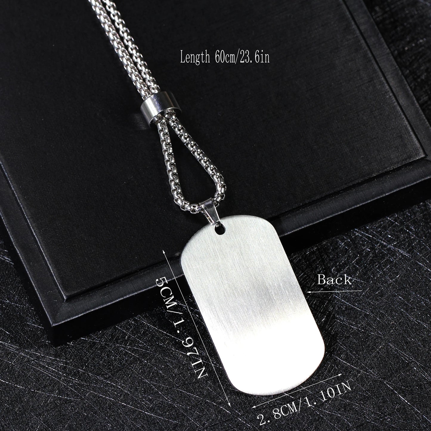 MeMolissa 1pc To My Daughter/Wife/Son Stainless Steel Geometric Pendant Necklace for Men Women Fashion Father's Day Gift