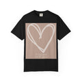 Hand-drawn Heart Tee | Heart Graphic T-Shirt, Minimal Neutral Design
