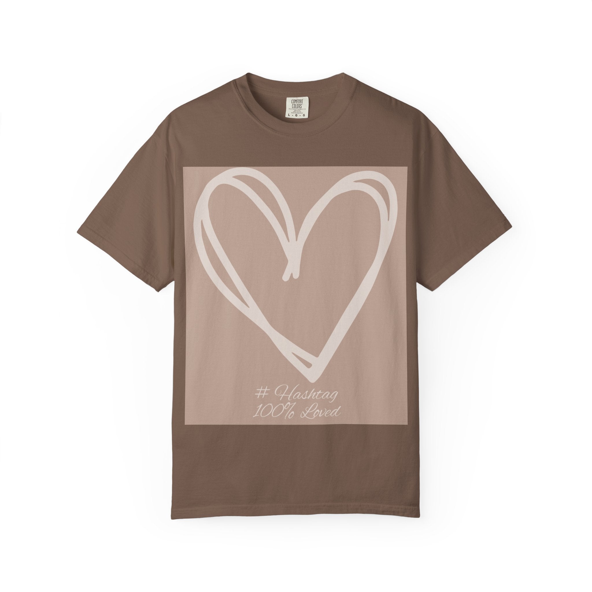 Hand-drawn Heart Tee | Heart Graphic T-Shirt, Minimal Neutral Design