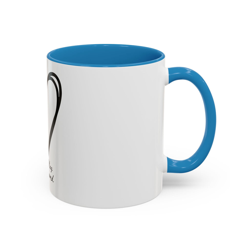 "Pure Love" Ceramic Mug — Black Sketch Heart (11oz & 15oz)