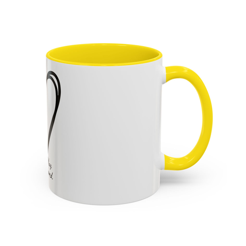 "Pure Love" Ceramic Mug — Black Sketch Heart (11oz & 15oz)