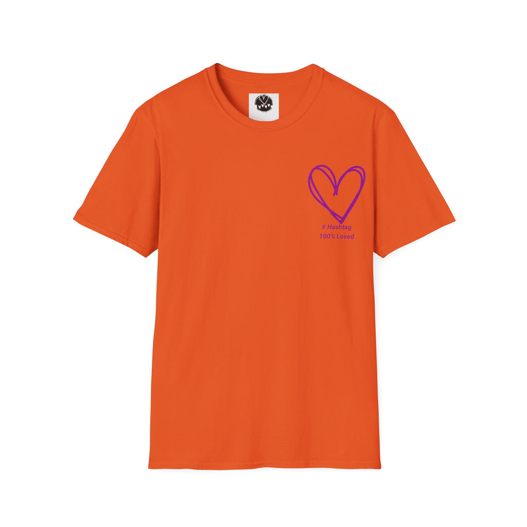 Purple Heart Tee | 100% Love Chest Design | Heart2Heart