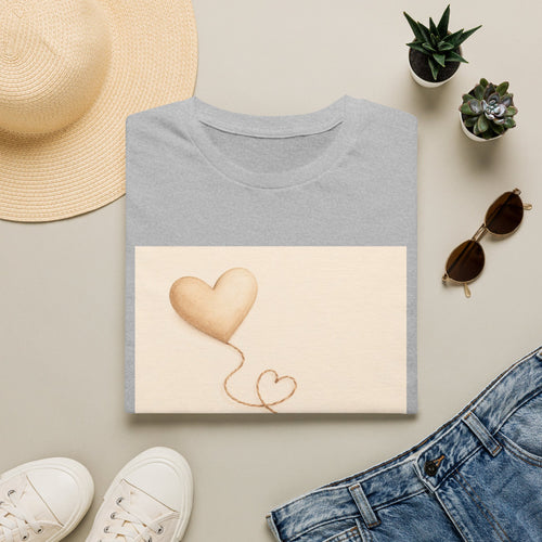 Connected Hearts heart design T-Shirt | love balloon illustration