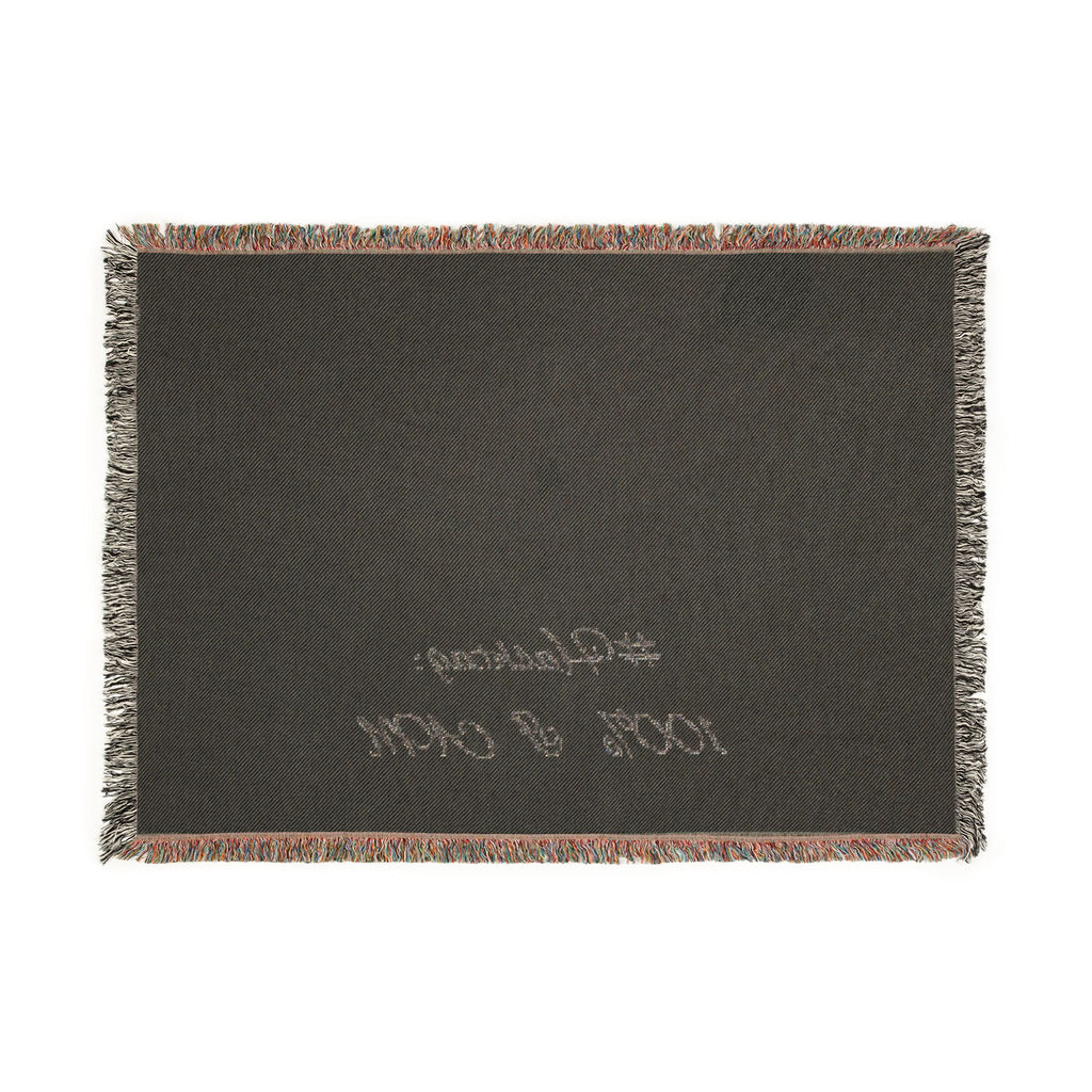 Abstract Sunrise Illustration Woven Blanket | Cozy Throw with Fringe