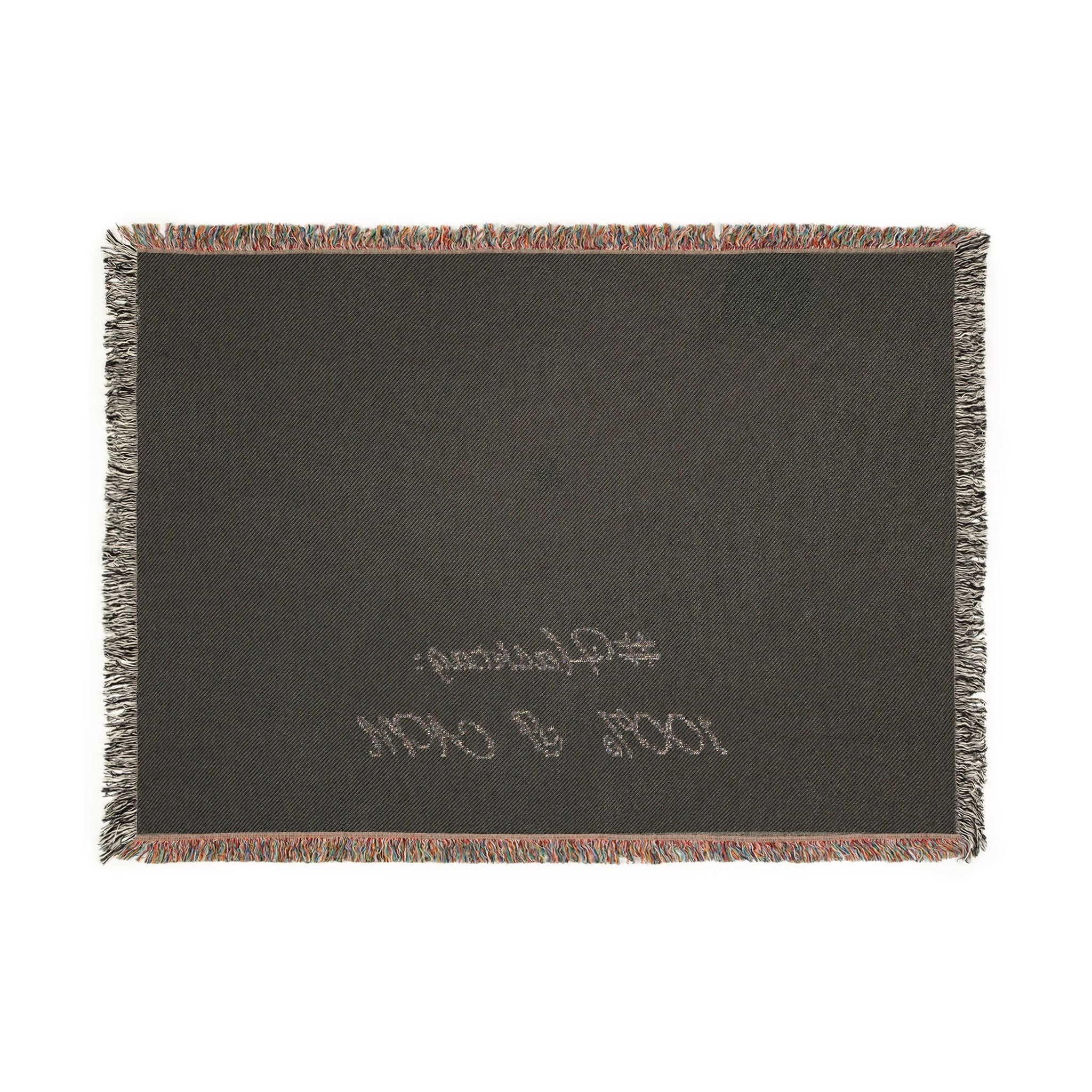 Abstract Sunrise Illustration Woven Blanket | Cozy Throw with Fringe