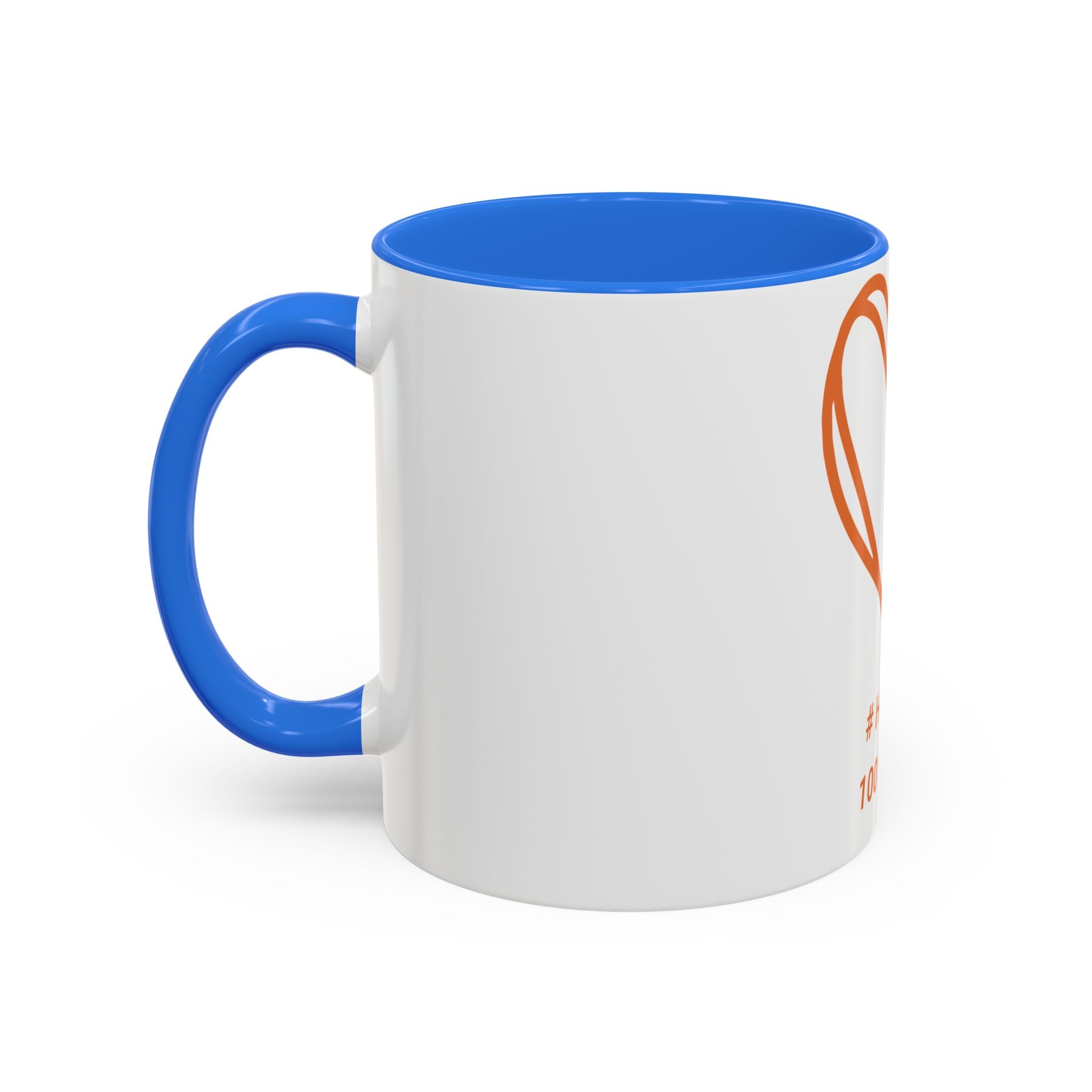 "Warm Your Soul" Ceramic Mug — Orange Heart Accent (11oz & 15oz)
