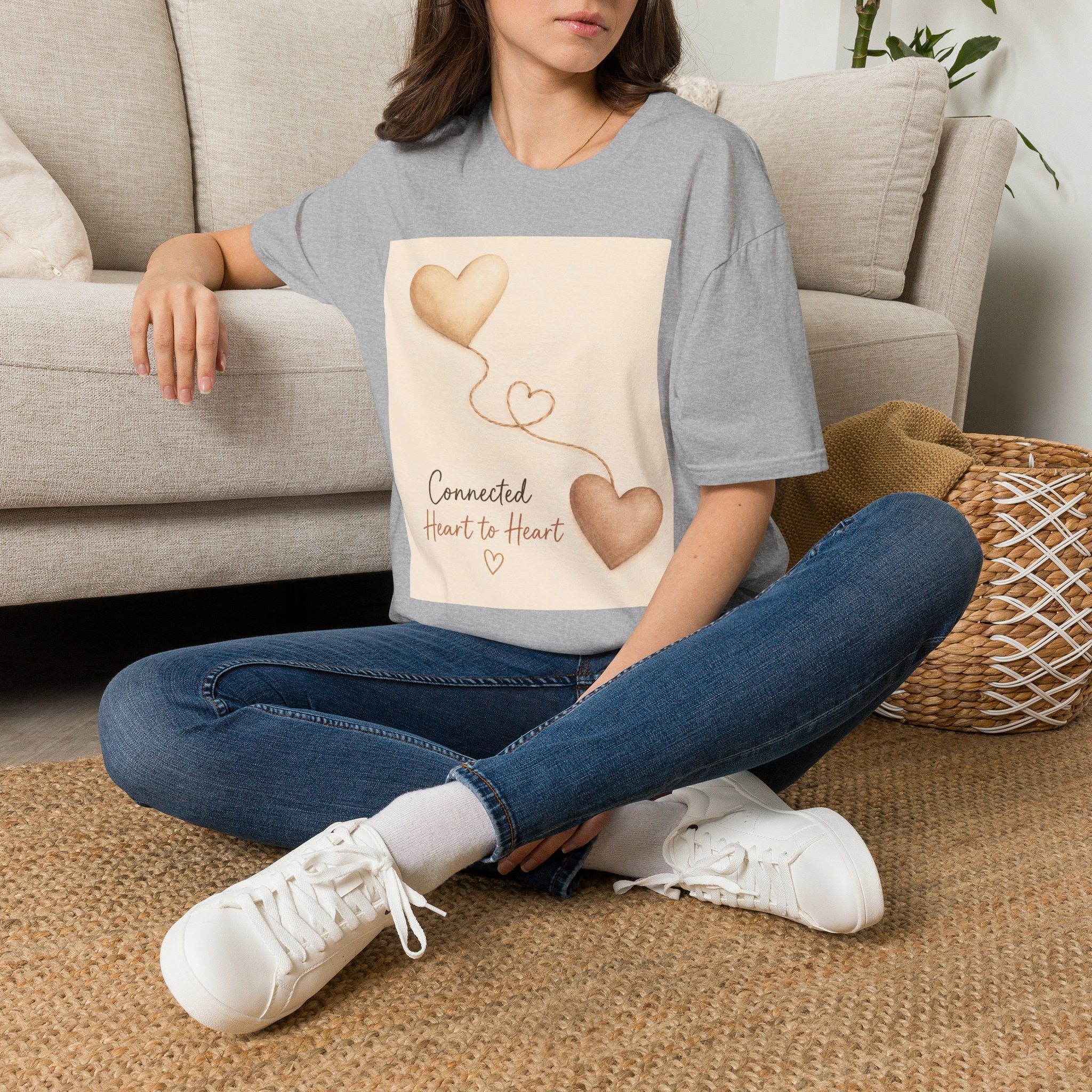 Connected Hearts Tee | Love Balloon Illustration | Heart2Heart